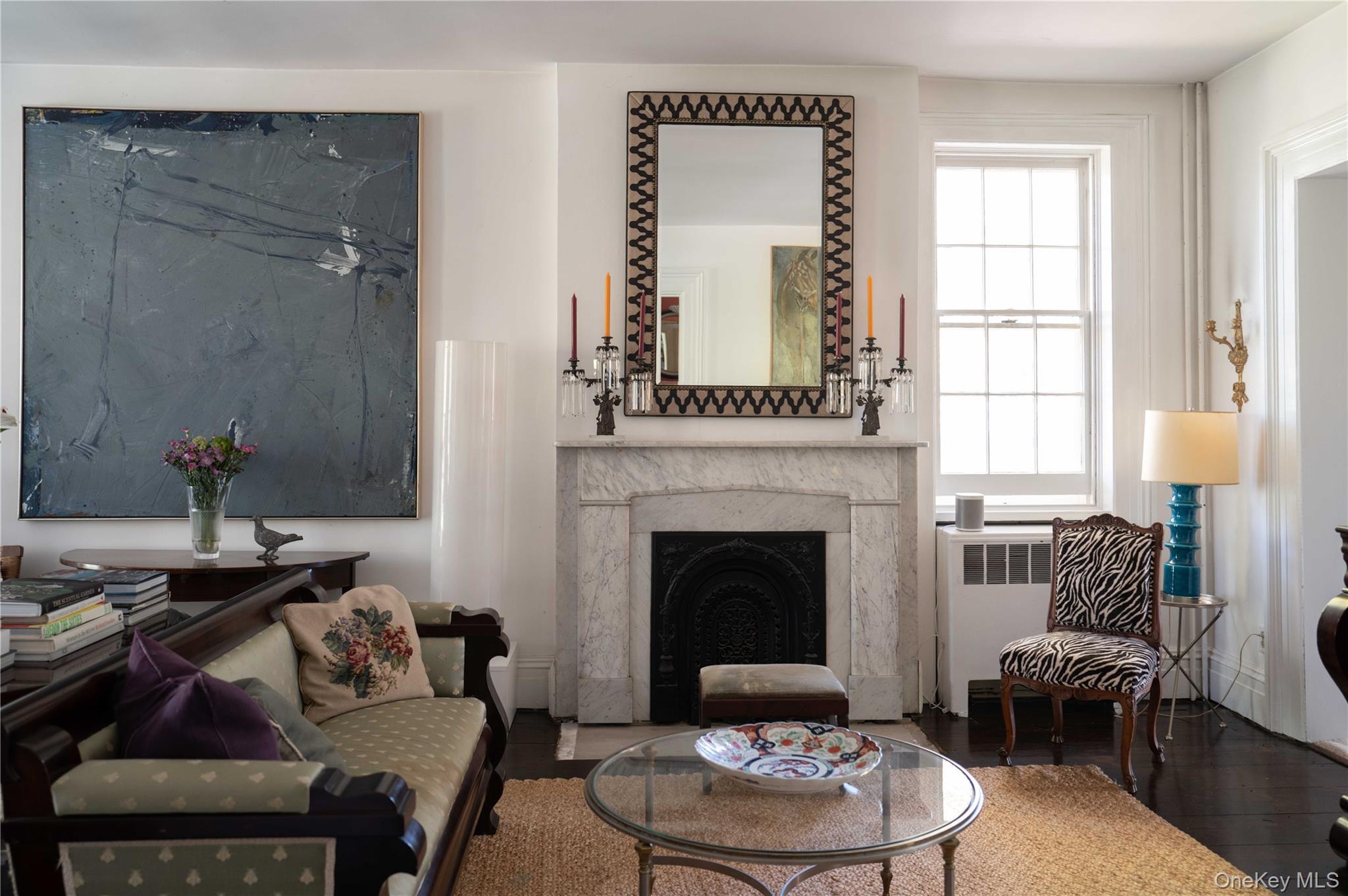 1281 Woods Road Germantown, NY 12526 - Photo 14 of 33 a living room with furniture and a fireplace