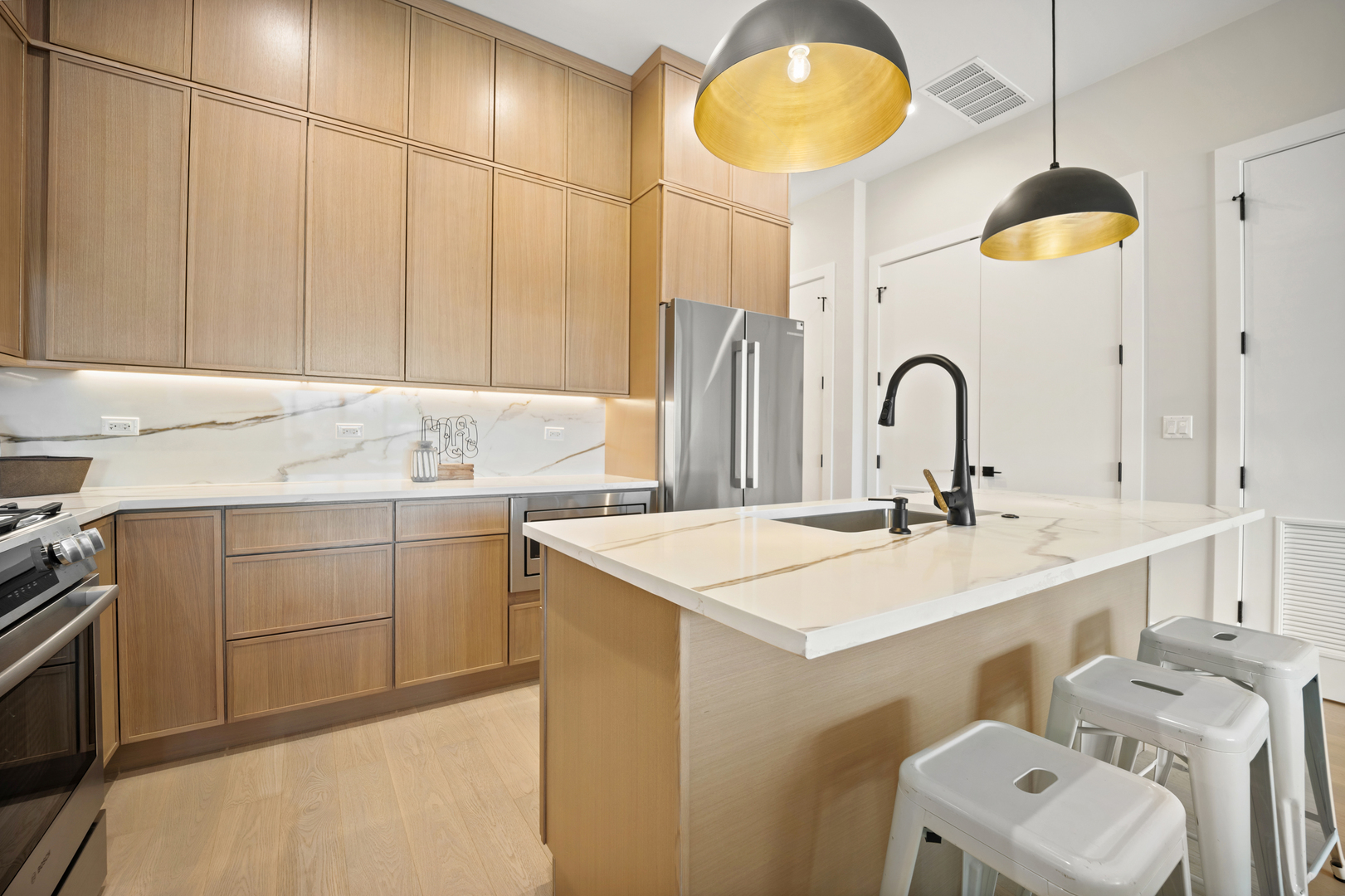 4347 North Richmond Street, Unit 2N Chicago, IL 60618 - Photo 15 of 31 a bathroom with a sink and a mirror