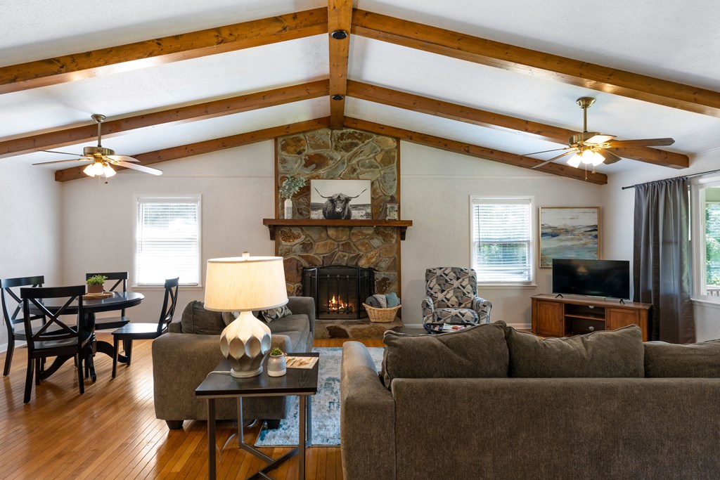 568 Prince Drive Morganton, GA 30560 - Photo 12 of 30 a living room with furniture and a fireplace