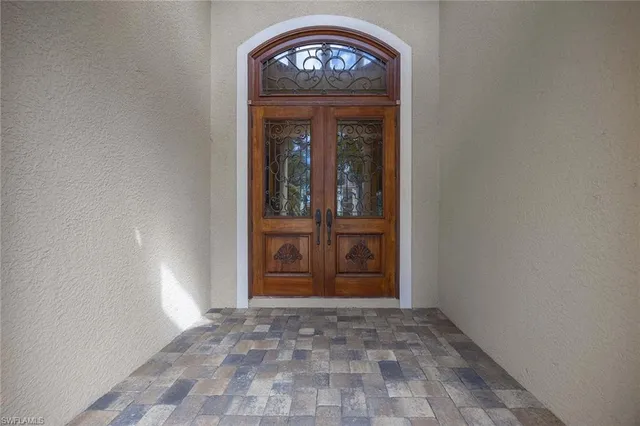 a view of an entryway door