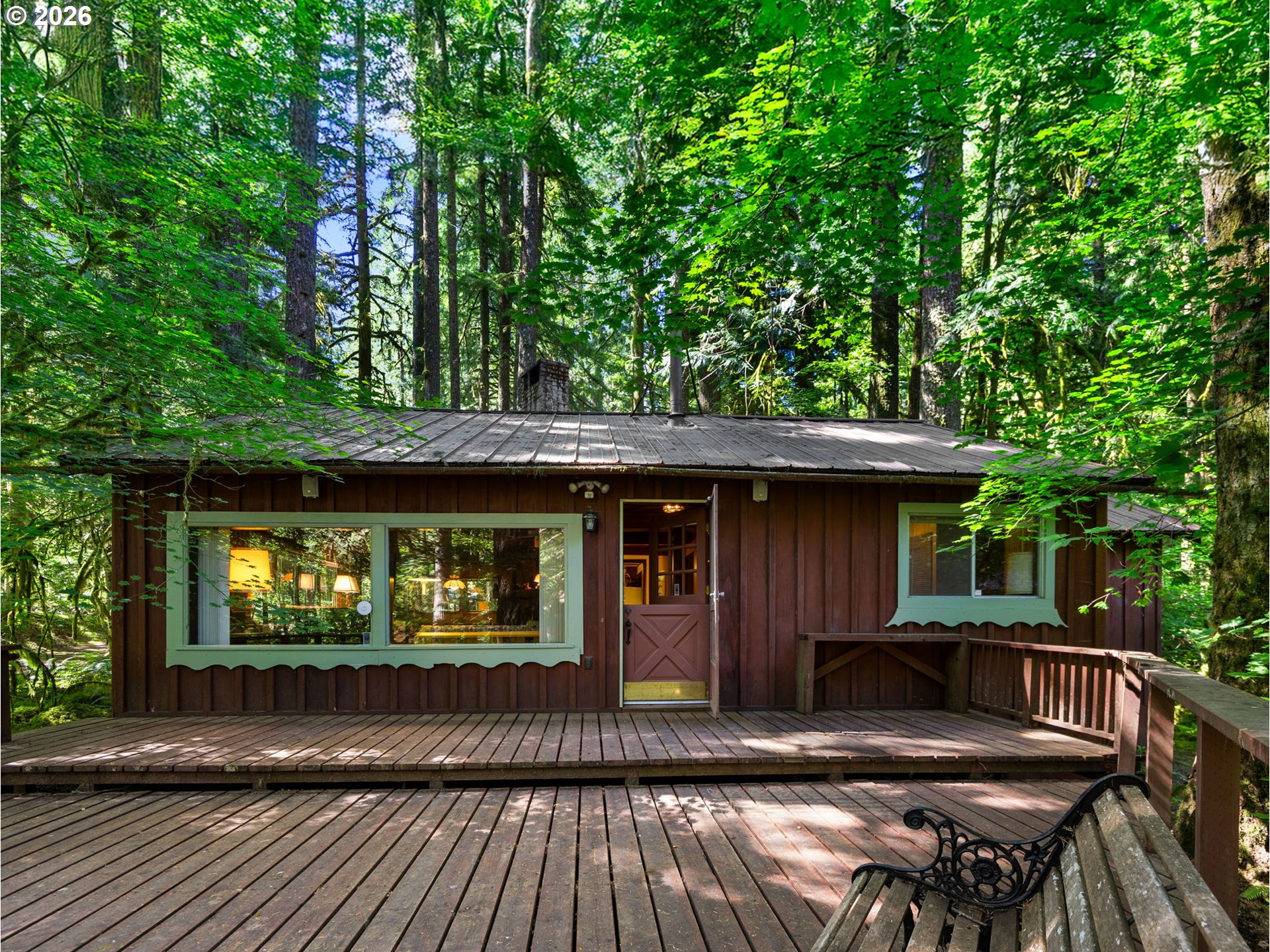 26811 East Road 15 Rhododendron, OR 97049 - Photo 44 of 47 a view of backyard with deck and outdoor seating