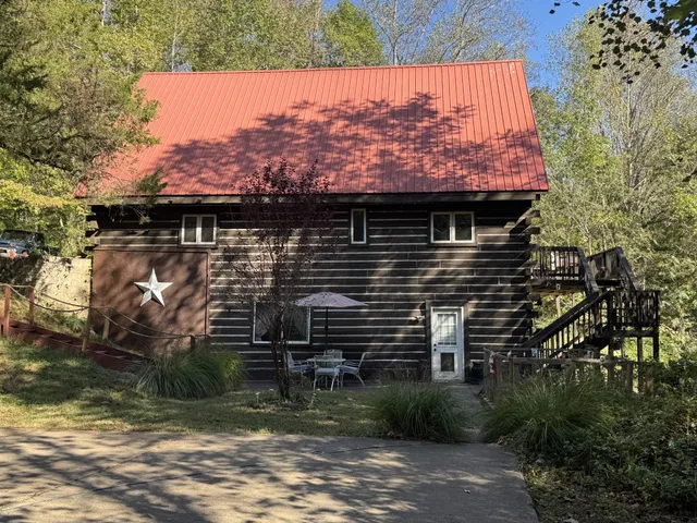 a bird view of a house