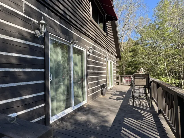 a view of balcony and deck