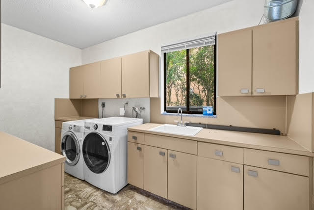 7339 Mandarin Drive Boca Raton, FL 33433 - Photo 38 of 47 a utility room with sink dryer and washer