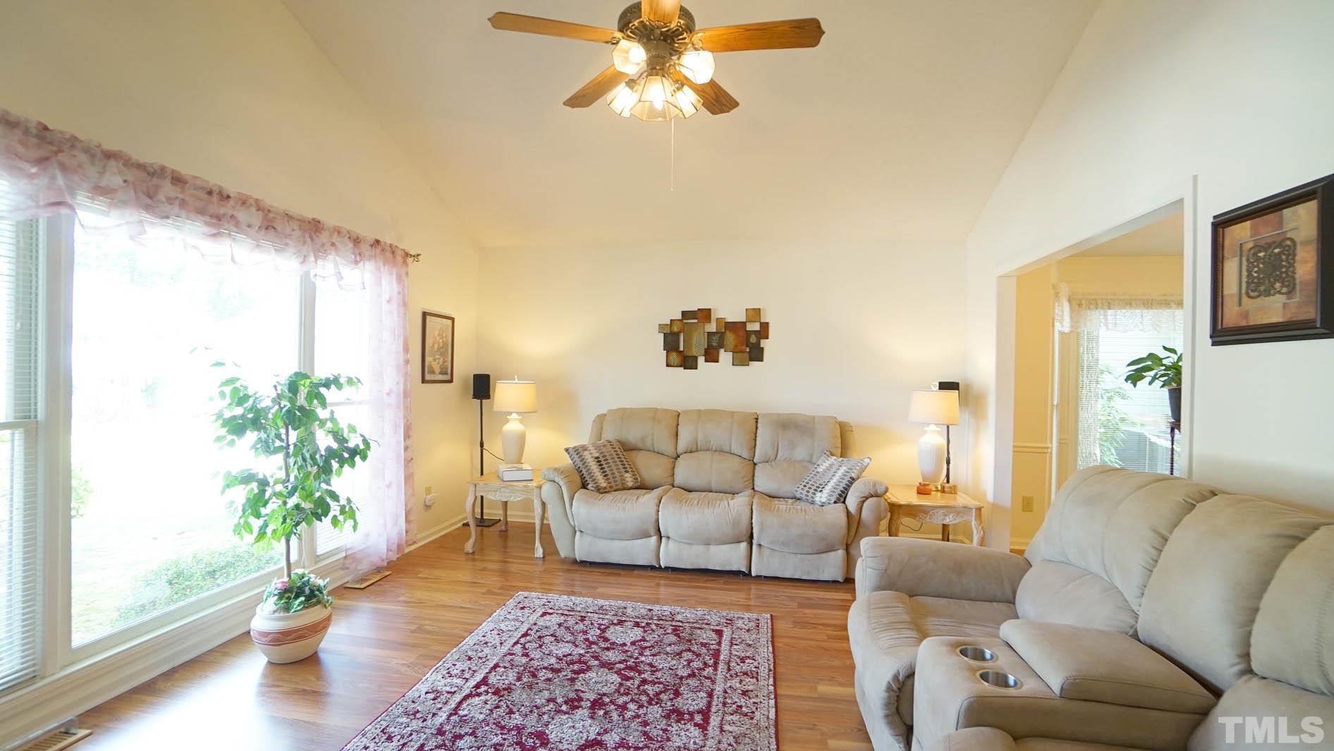 1210 Belhaven Road Cary, NC 27513 - Photo 3 of 34 *Spacious & Bright Living Room w/ Vaulted Ceiling*
