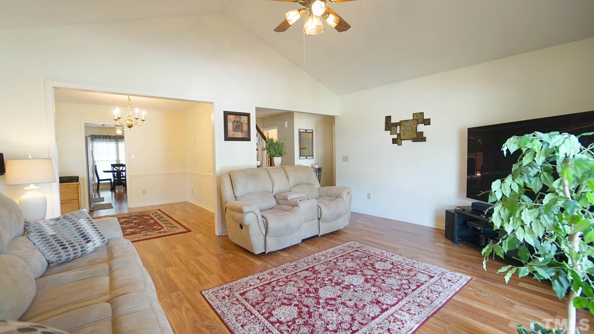 1210 Belhaven Road Cary, NC 27513 - Photo 6 of 34 *View of Living Room Looking into Dining Room*