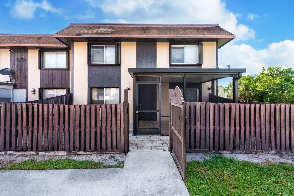 a front view of a house