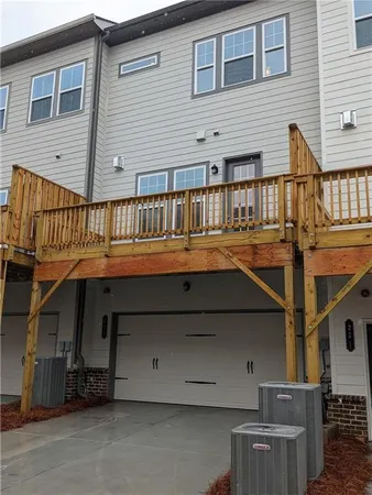 a view of a house with a balcony