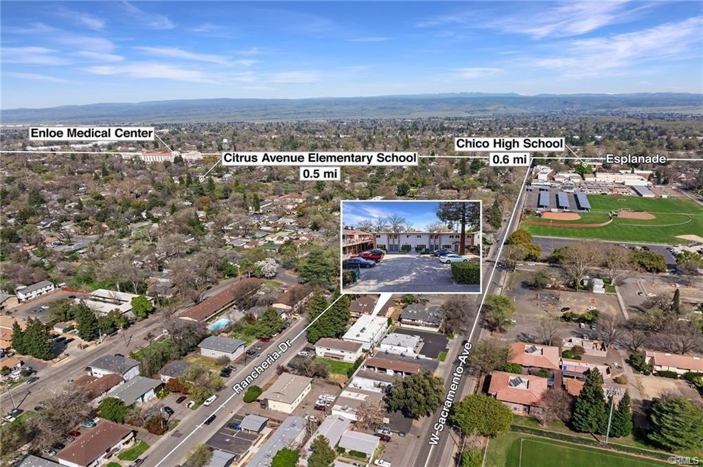 609 Rancheria Drive Chico, CA 95926 - Photo 56 of 60 an aerial view of a city