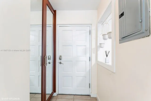 a view of front door