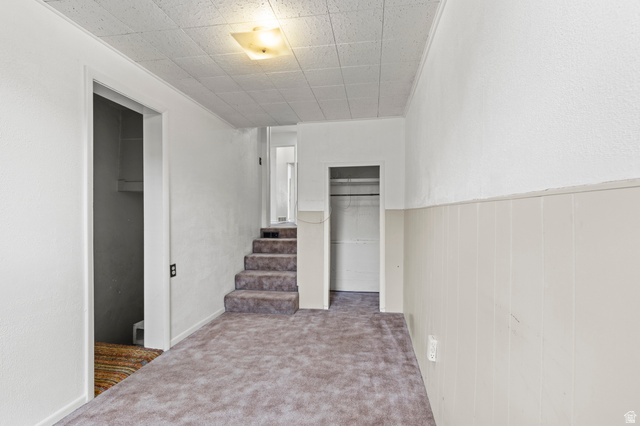 180 South 300 East Logan, UT 84321 - Photo 17 of 35 Hall featuring carpet flooring and stairway