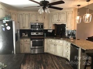 2270 Miller Road Salisbury, NC 28147 - Photo 21 of 33 a kitchen with stainless steel appliances granite countertop a stove a sink and a refrigerator