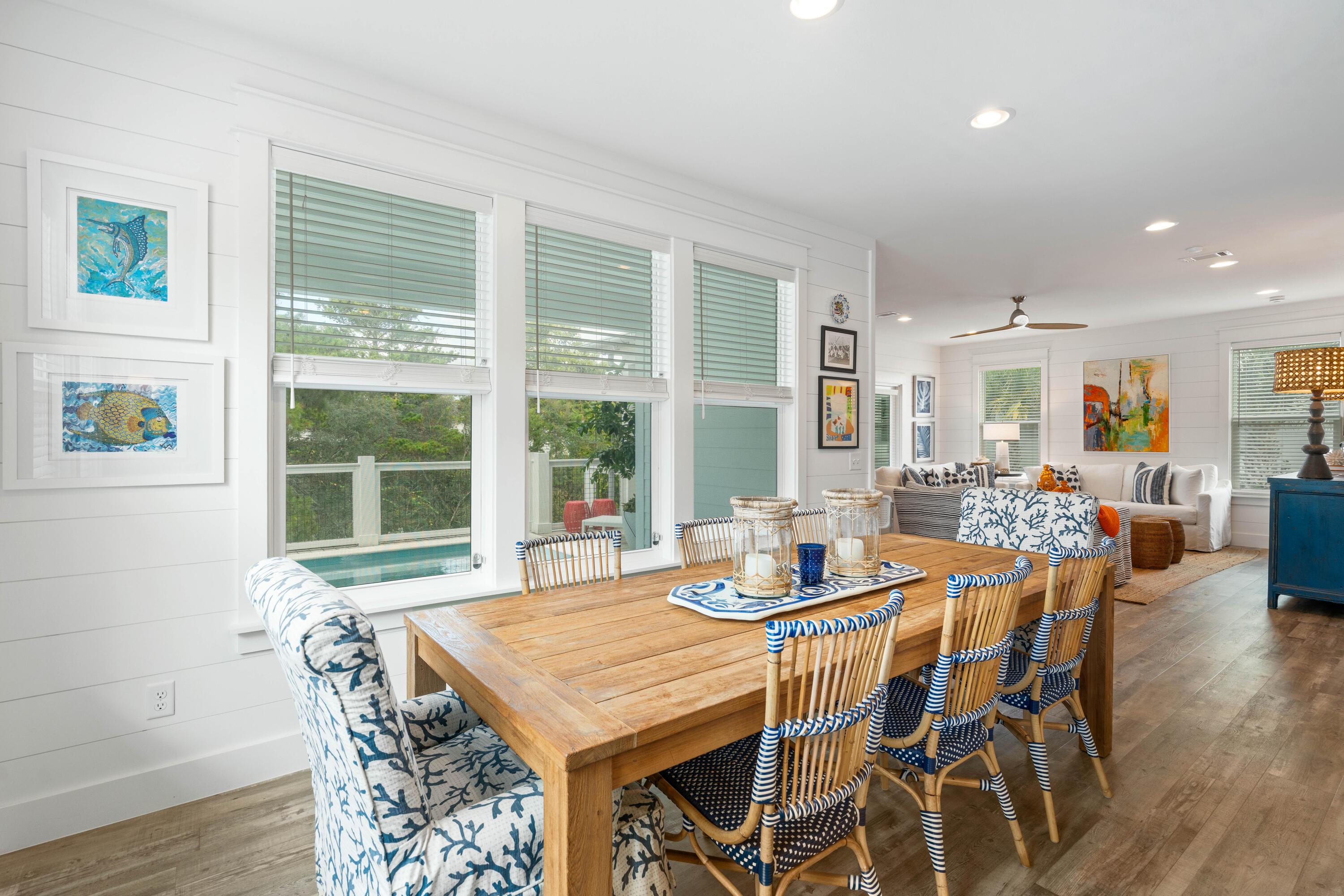 21 Seabreeze Blvd Inlet Beach Inlet Beach, FL 32461 - Photo 16 of 54 a dining room with furniture window and wooden floor