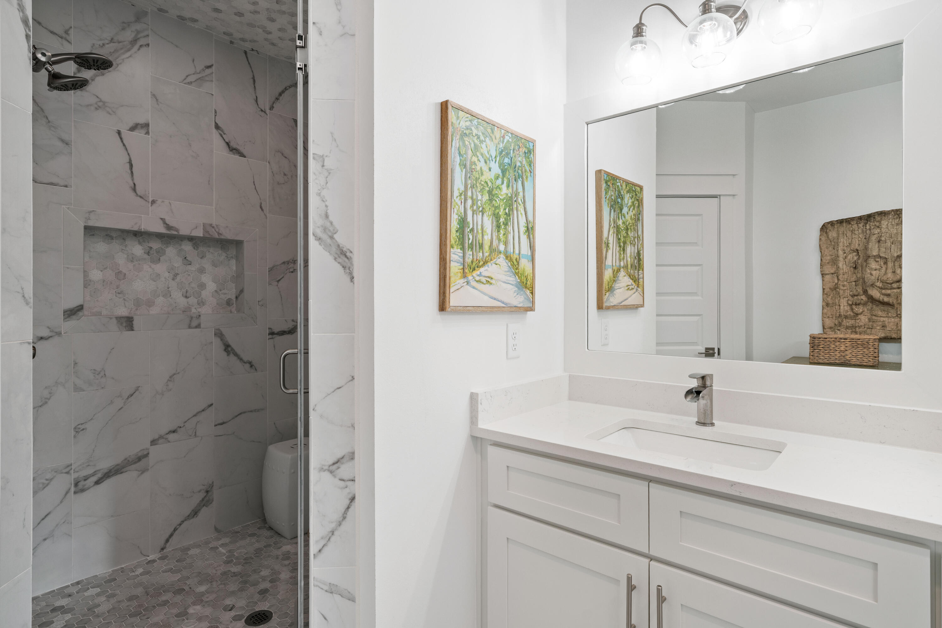 21 Seabreeze Blvd Inlet Beach Inlet Beach, FL 32461 - Photo 24 of 54 a bathroom with a sink a toilet and shower