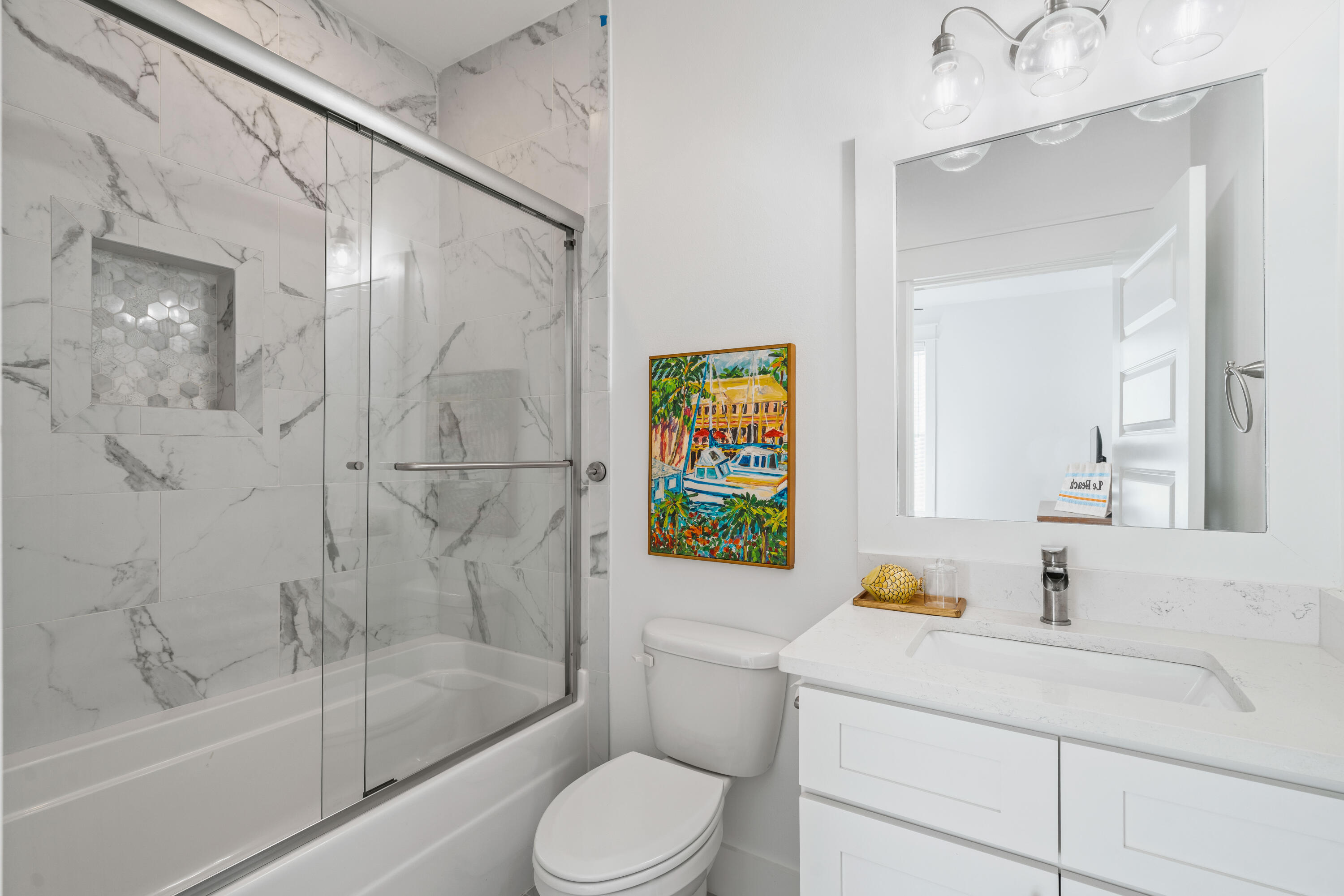 21 Seabreeze Blvd Inlet Beach Inlet Beach, FL 32461 - Photo 27 of 54 a bathroom with a sink toilet and shower