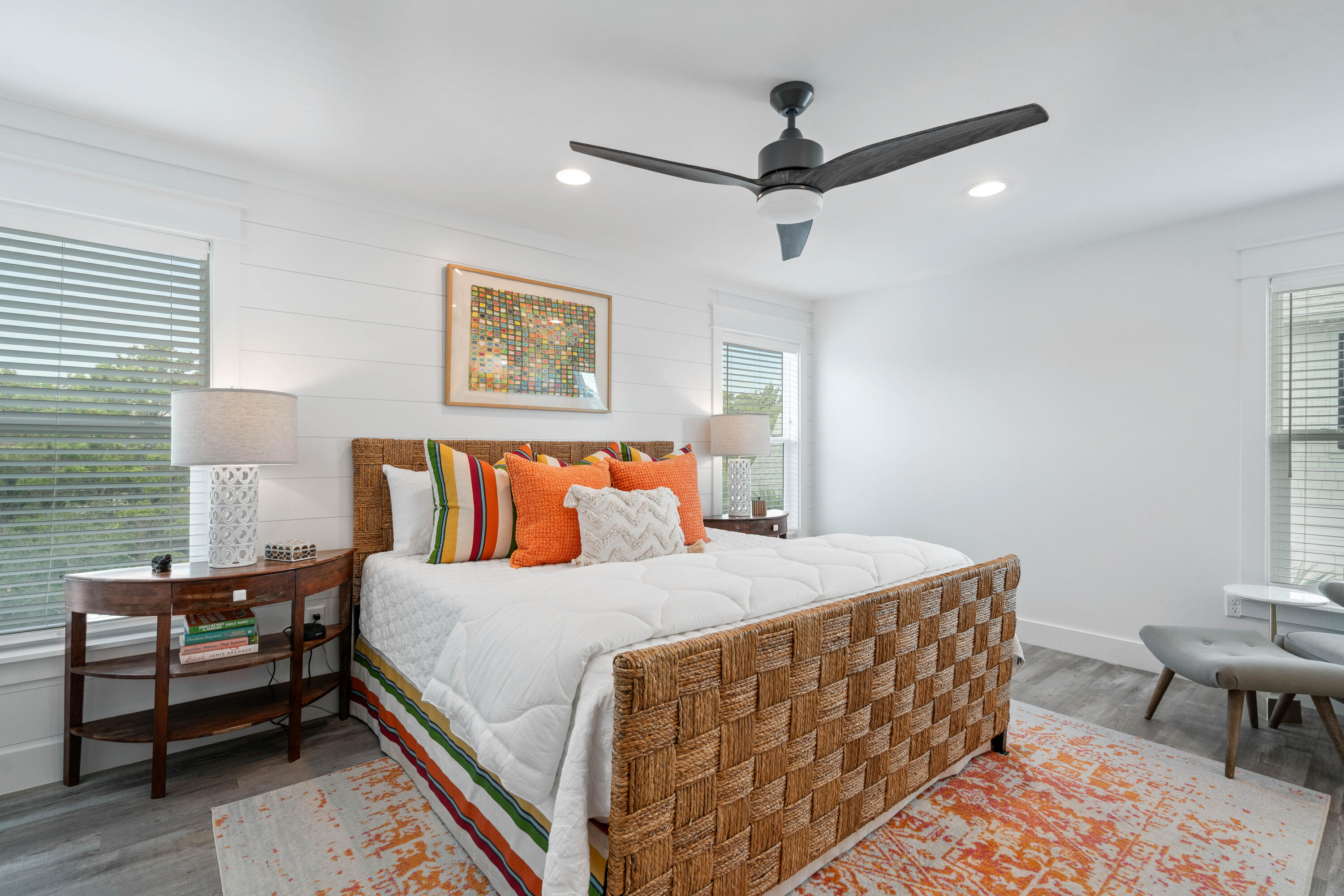 21 Seabreeze Blvd Inlet Beach Inlet Beach, FL 32461 - Photo 28 of 54 a bedroom with a bed and a table in it