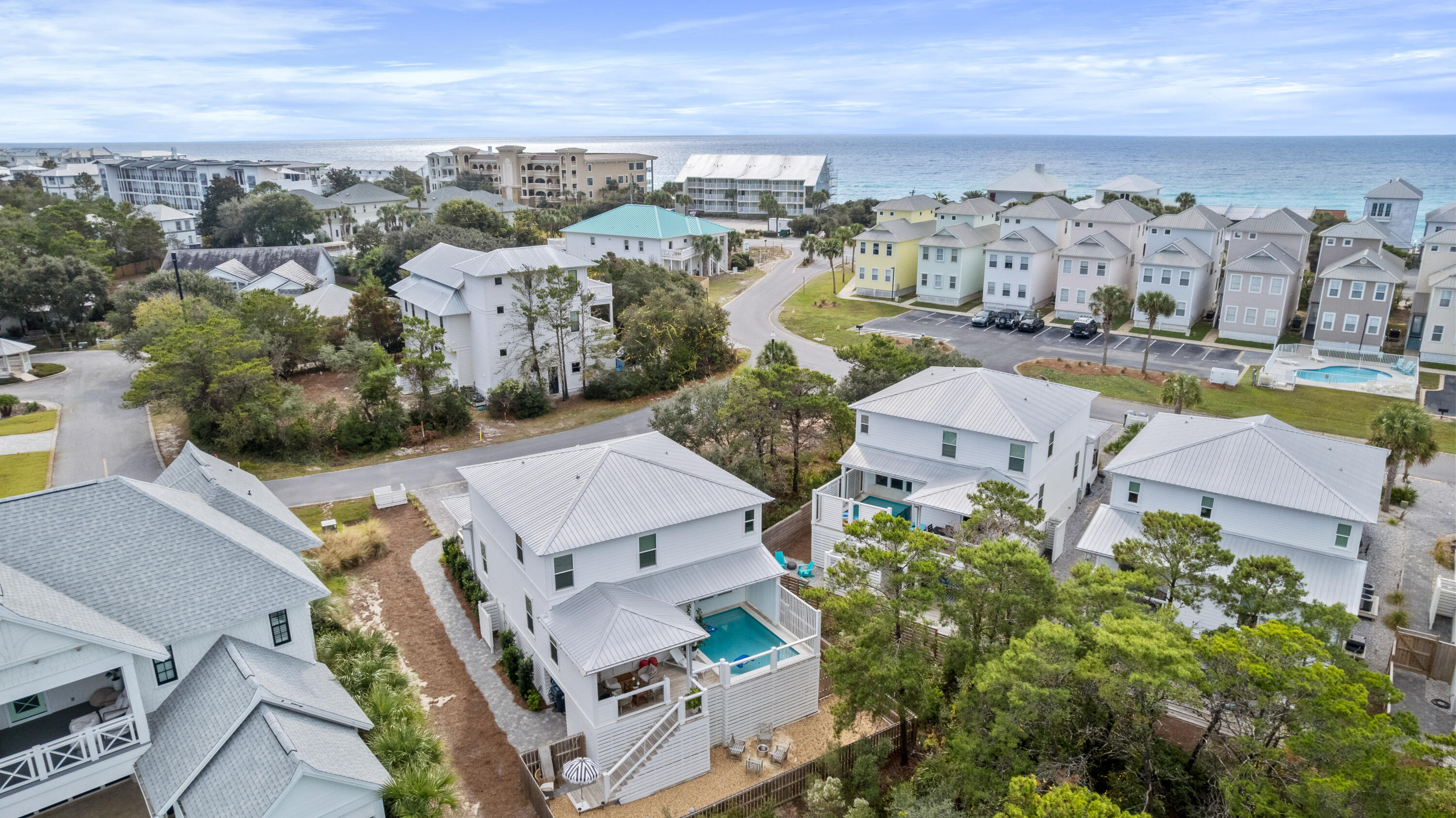 21 Seabreeze Blvd Inlet Beach Inlet Beach, FL 32461 - Photo 3 of 54 an aerial view of residential houses with outdoor space