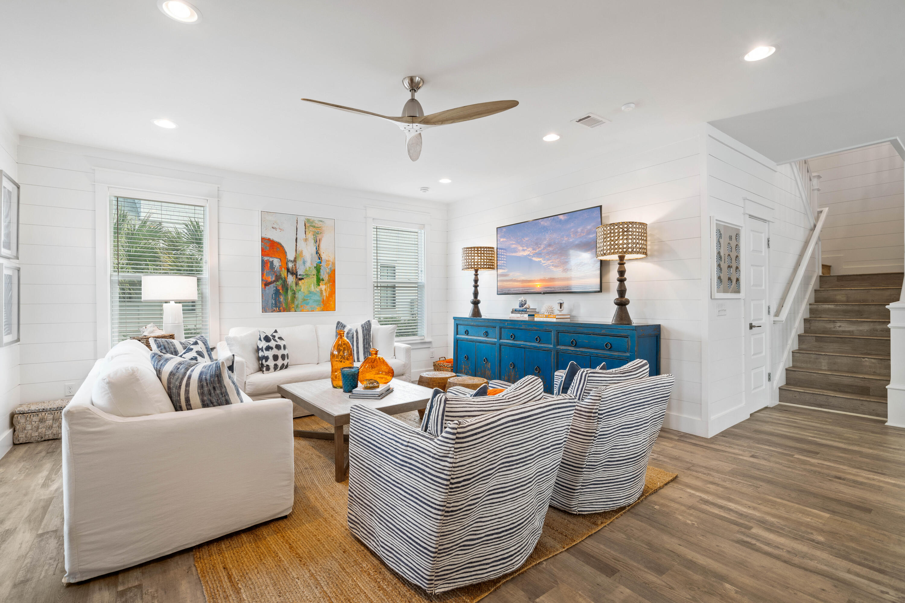 21 Seabreeze Blvd Inlet Beach Inlet Beach, FL 32461 - Photo 10 of 54 a living room with furniture and wooden floor