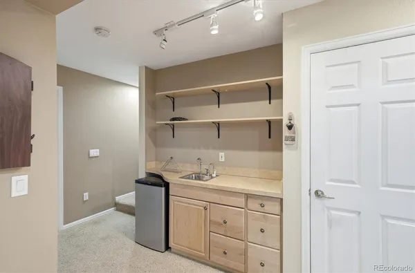 a view of a walk in closet