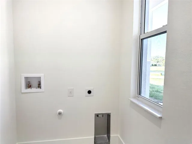a bathroom with a window