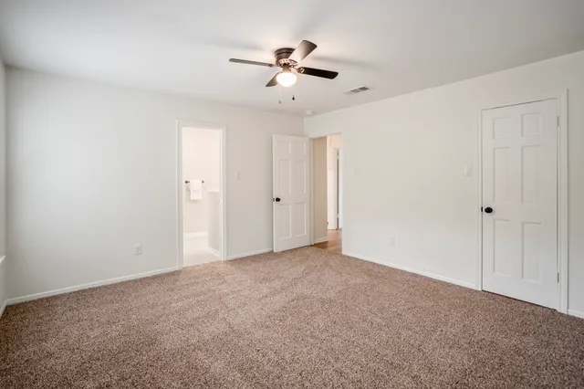 a view of an empty room