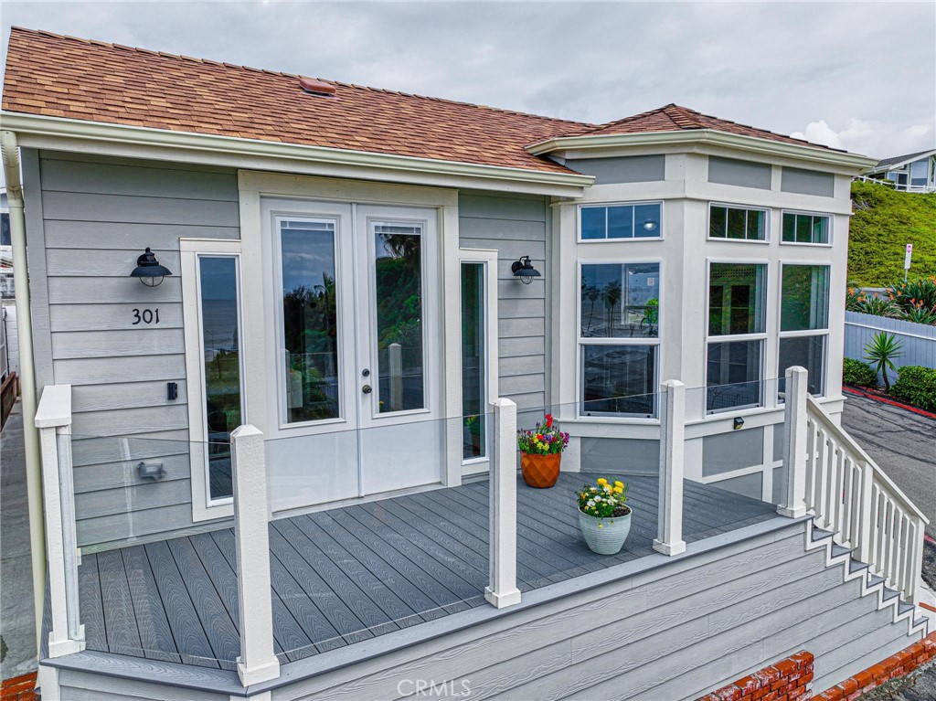a view of a house with door