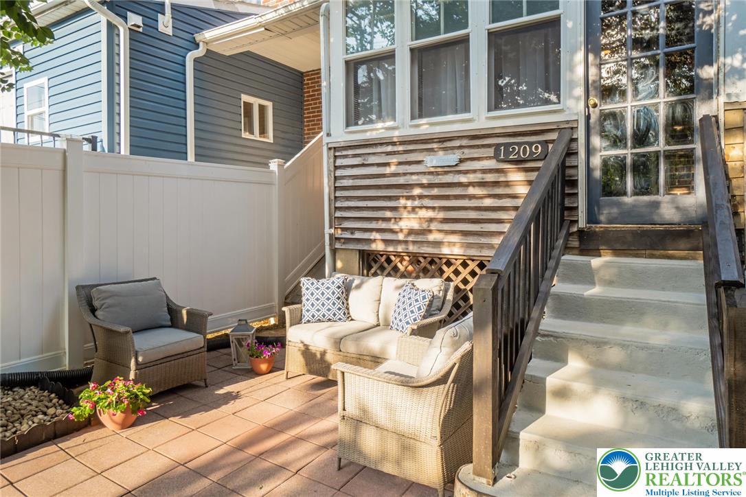 1209 Maple Street Bethlehem, PA 18018 - Photo 42 of 46 a view of a chair and tables in the balcony