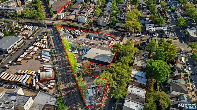 an aerial view of a city