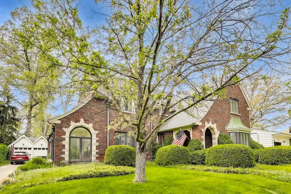 a house view with a garden space