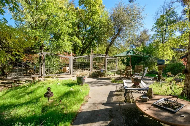 a view of a house with a outdoor space