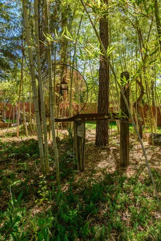 a view of a city with mountains in the background