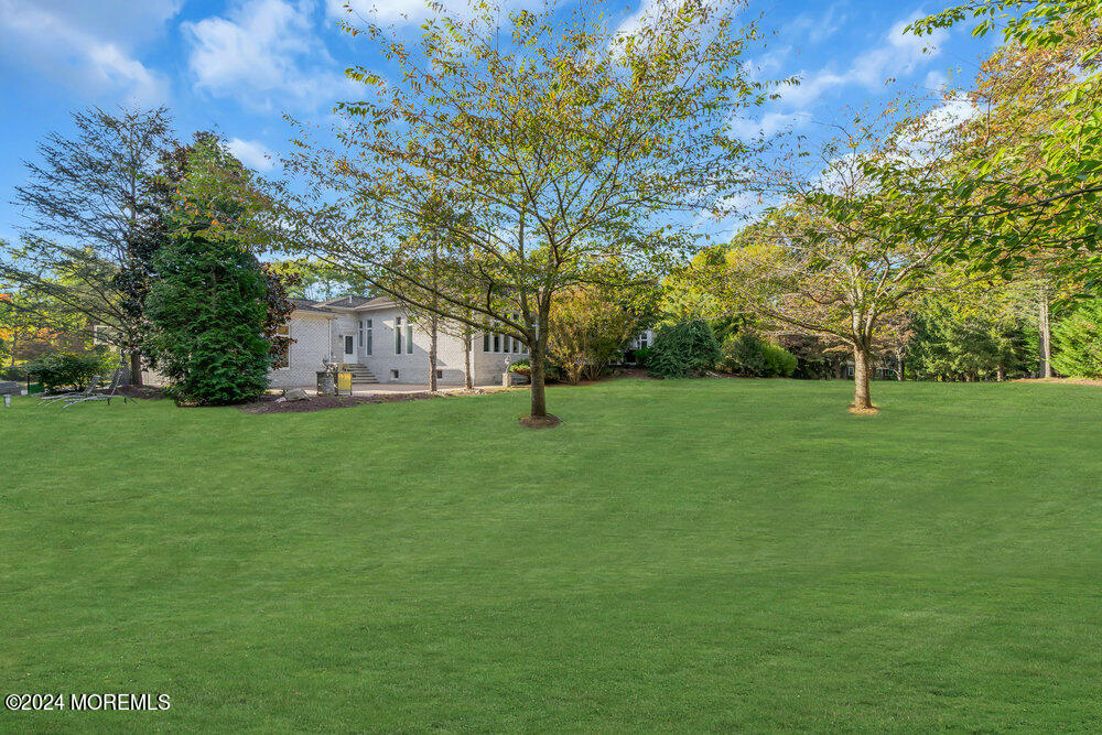 27 Revolutionary Road Colts Neck, NJ 07722 - Photo 63 of 77 a backyard of a house with lots of green space