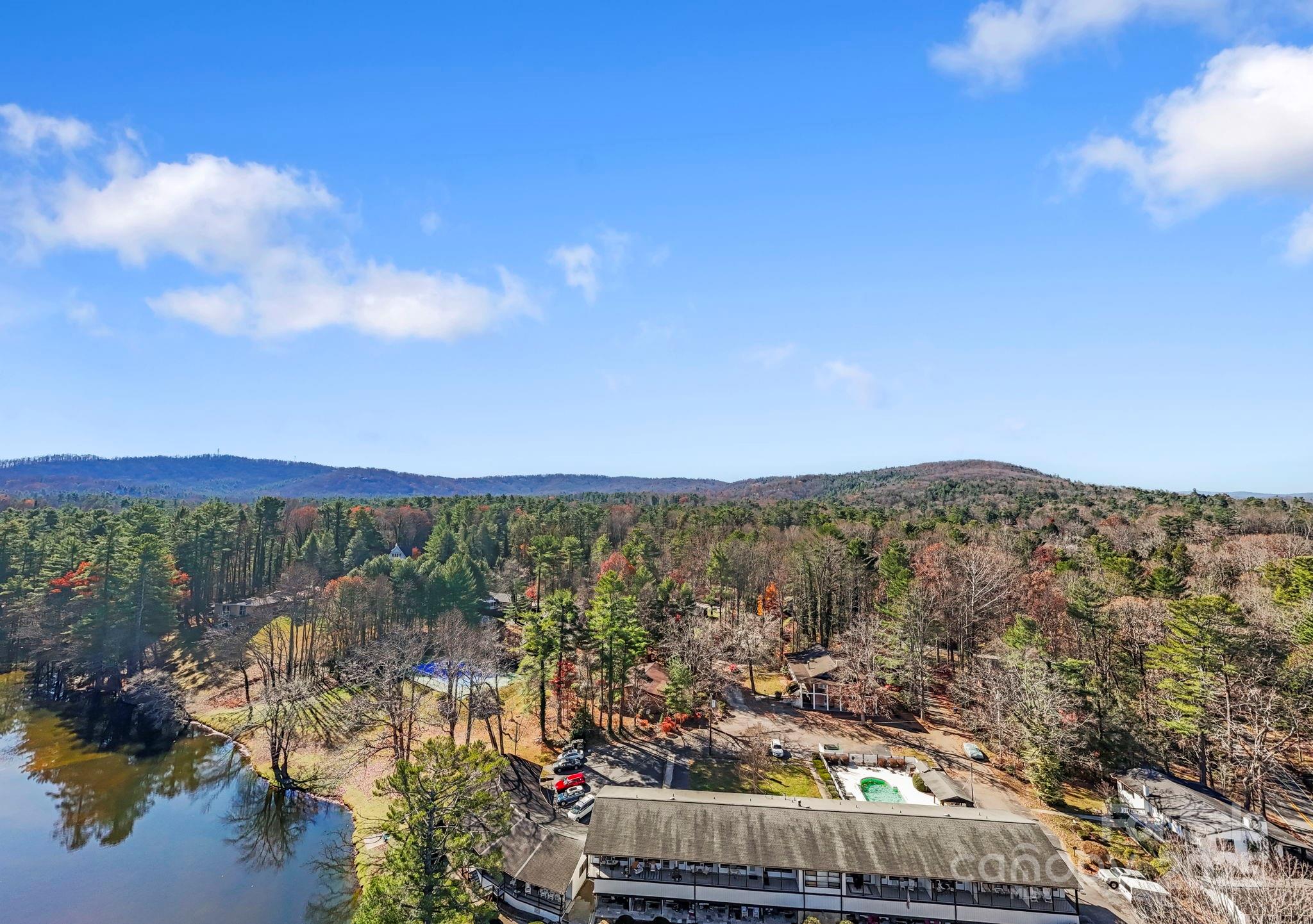130 Old Mill Road, Unit 202 Flat Rock, NC 28731 - Photo 23 of 25 a view of a city from a terrace