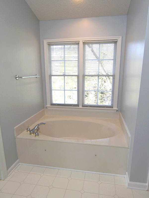 9021 Breeland Way Raleigh, NC 27613 - Photo 14 of 20 Say bye bye to the days' tensions in a gorgeous vessel and setting! Master Bath/Spa