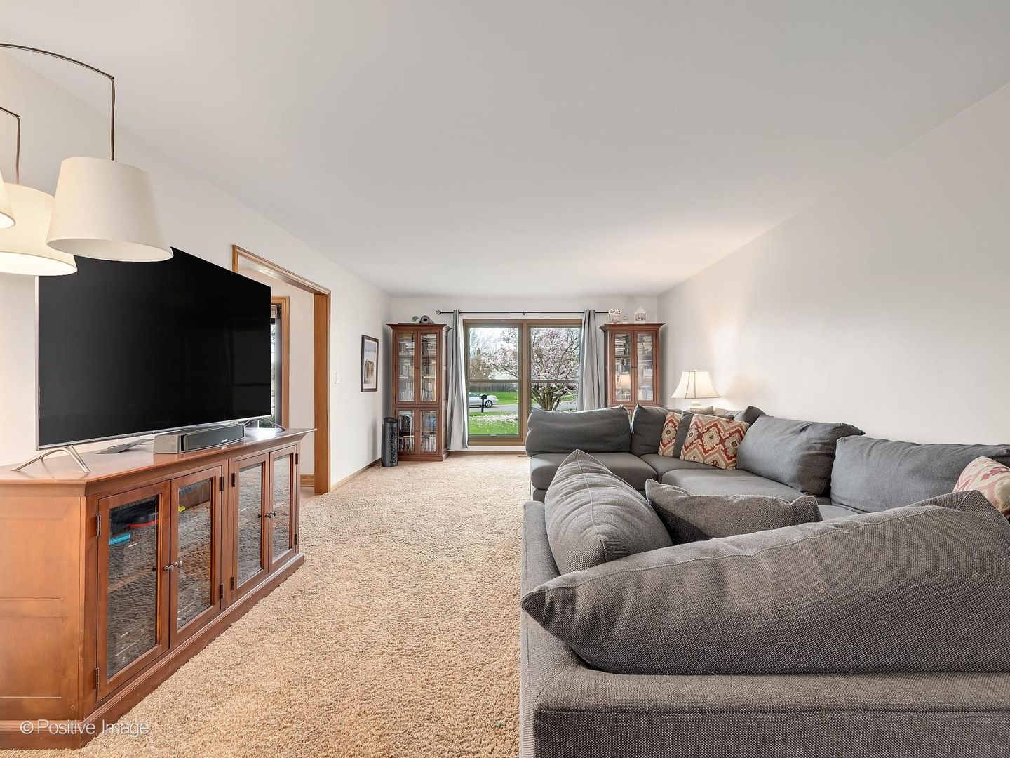 612 Stuart Drive Carol Stream, IL 60188 - Photo 5 of 29 a living room with furniture and a flat screen tv