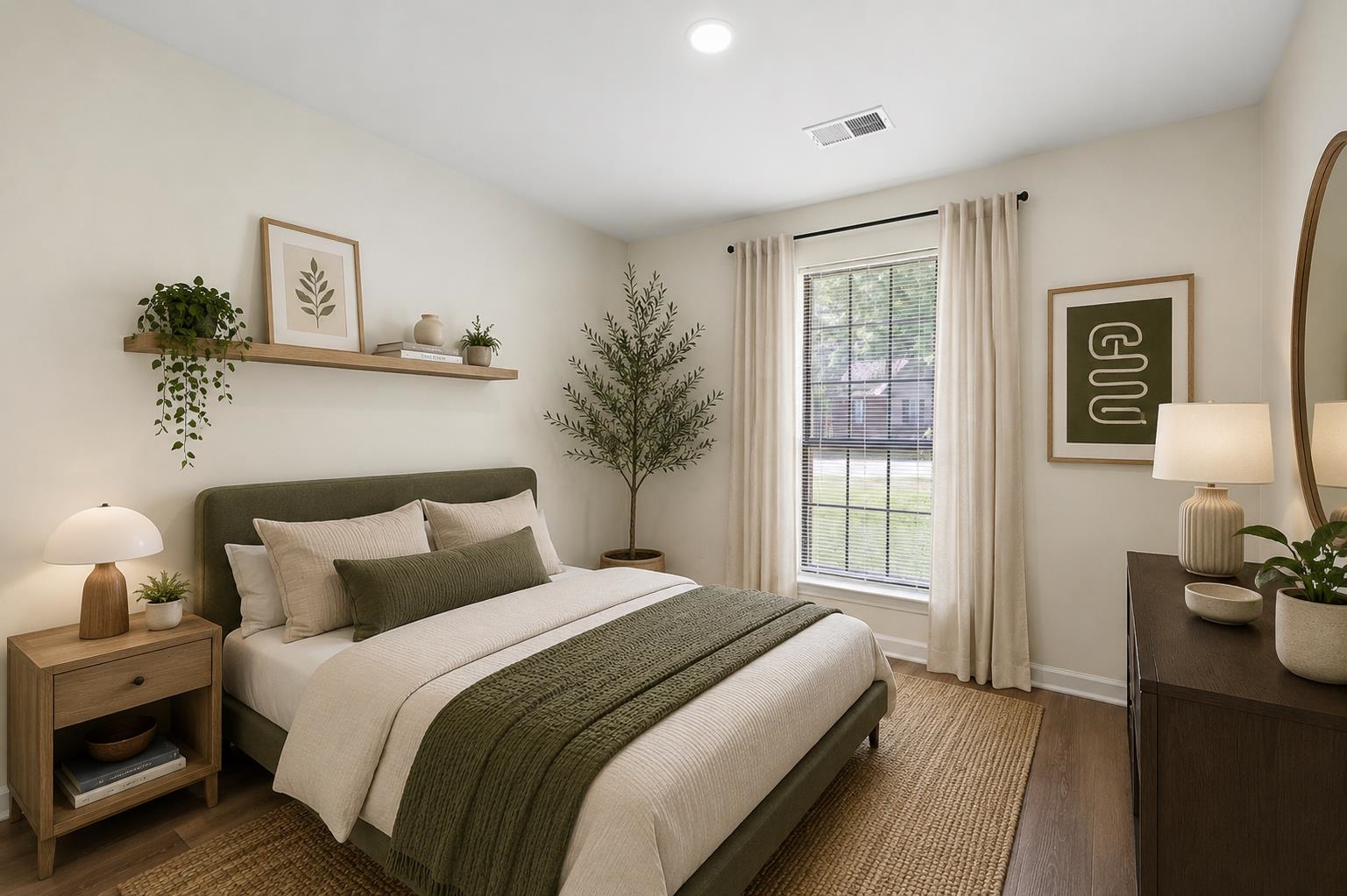 6400 Saginaw Road Memphis, TN 38134 - Photo 19 of 27 Charming third bedroom offering updated finishes, abundant natural light, and flexible space to fit a variety of lifestyle needs. This photo has been virtually staged.