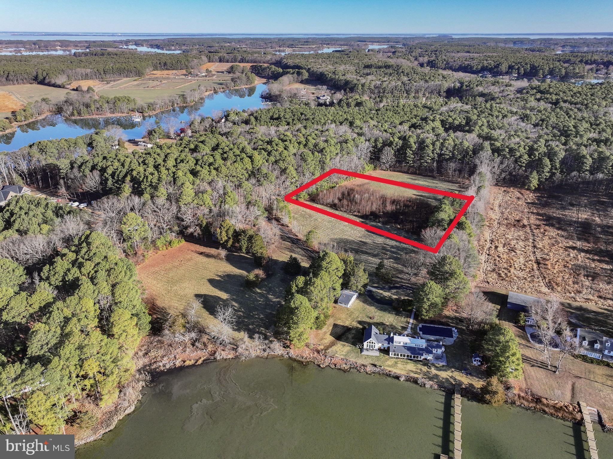 Cooper Point Road Bozman, MD 21612 - Photo 26 of 29 an aerial view of residential houses with outdoor space
