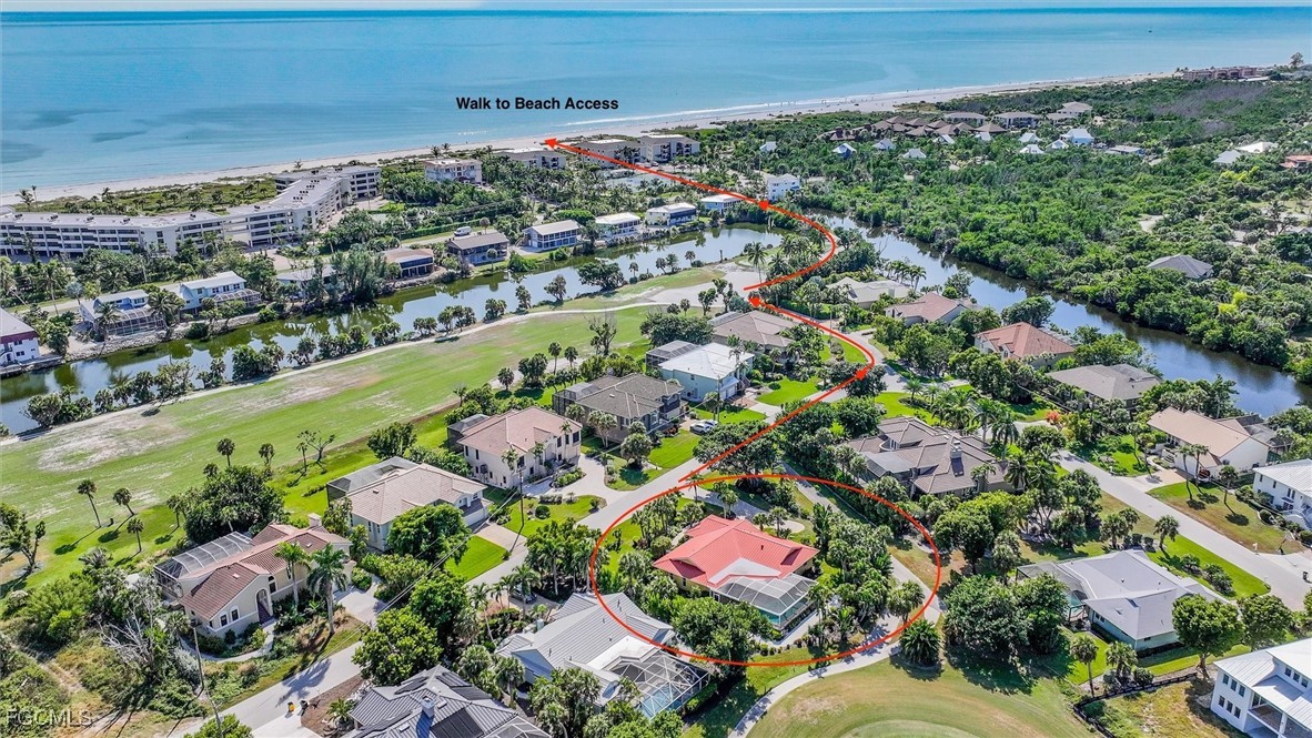 1264 Par View Drive Sanibel, FL 33957 - Photo 25 of 50 an aerial view of residential houses with outdoor space