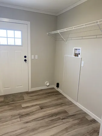 a view of an empty room