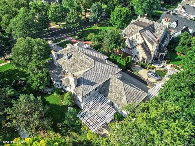 607 West Maple Street Hinsdale, IL 60521 - Photo 56 of 59 an aerial view of residential house with outdoor space and trees all around
