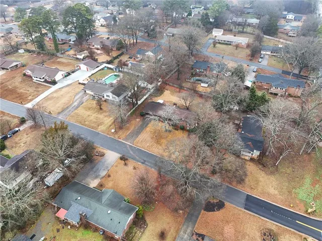 a view of a yard with an outdoor space