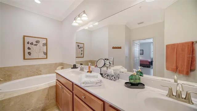 an aerial view of a swimming pool and outdoor space