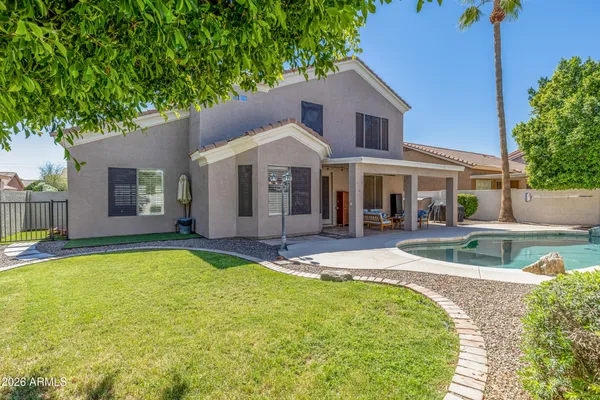 a house view with a outdoor space