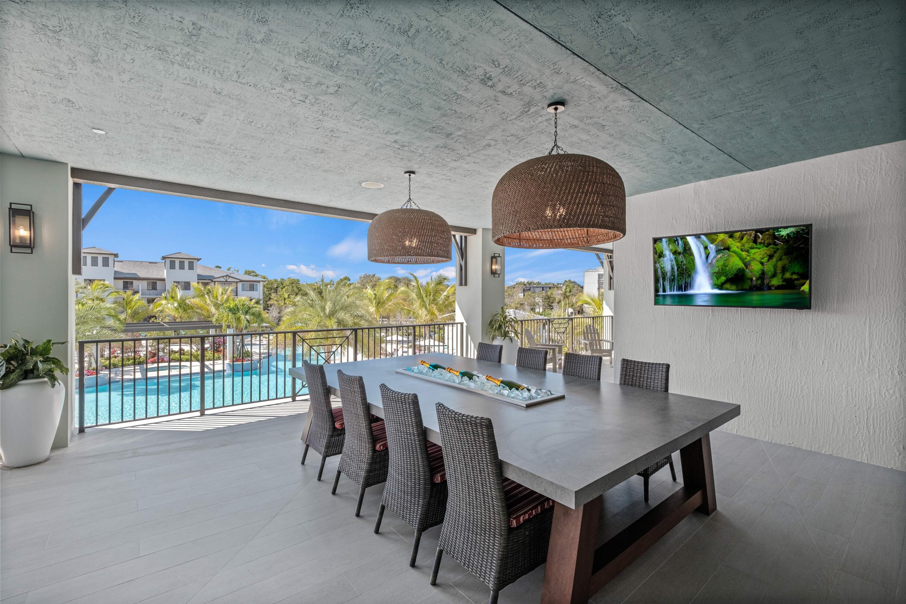 2000 Stirling Road, Unit 14103 Hollywood, FL 33020 - Photo 30 of 35 a view of a dining room with furniture window and outside view