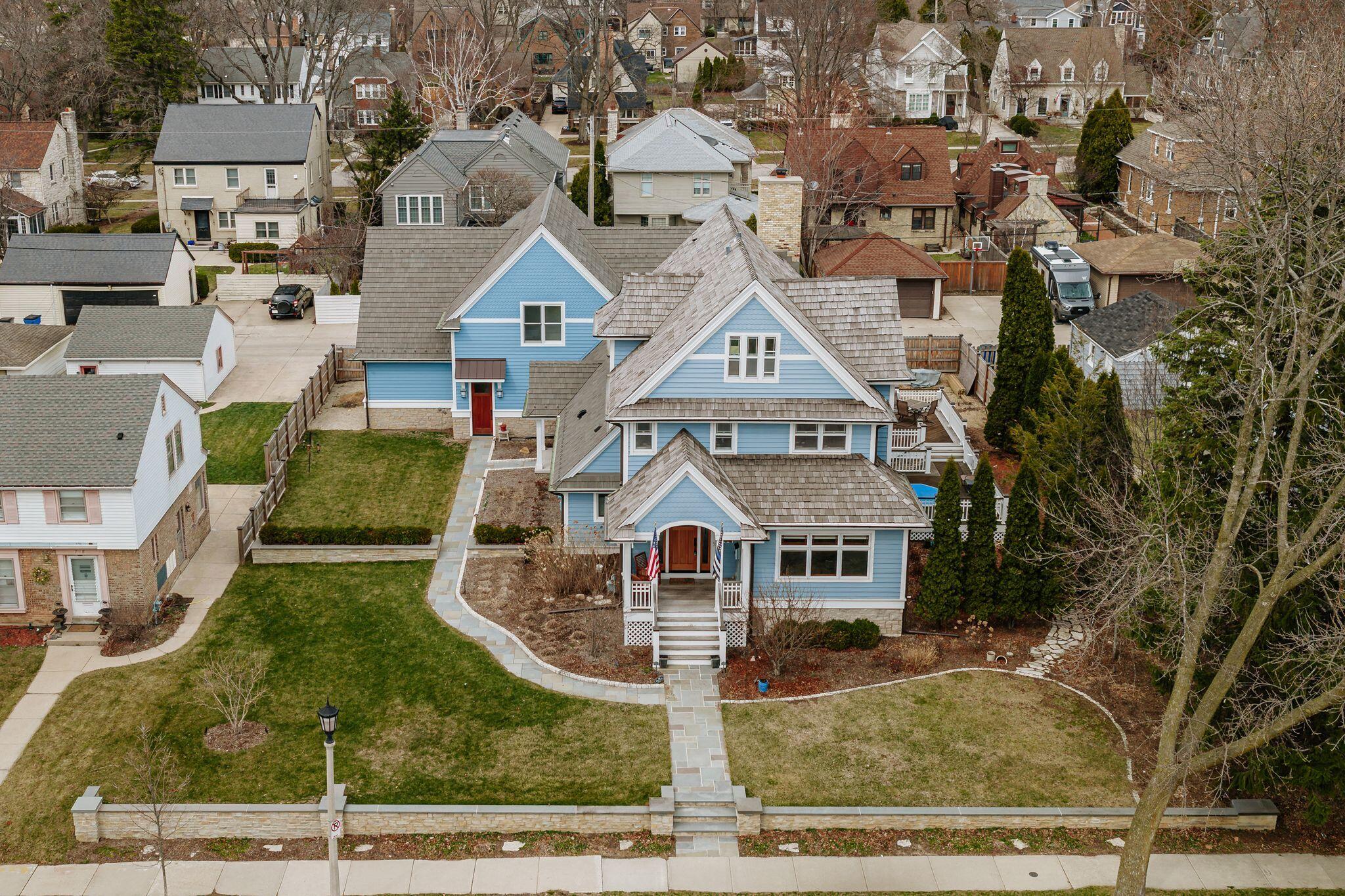 802 East Silver Spring Drive Whitefish Bay, WI 53217 - Photo 1 of 99 LOT IS 2.5 LOTS - 14,000 SQUARE FEET - SECRET GARDEN LANDSCAPING, LIGHTING, STONE WALLS AND SLATE WALKWAY