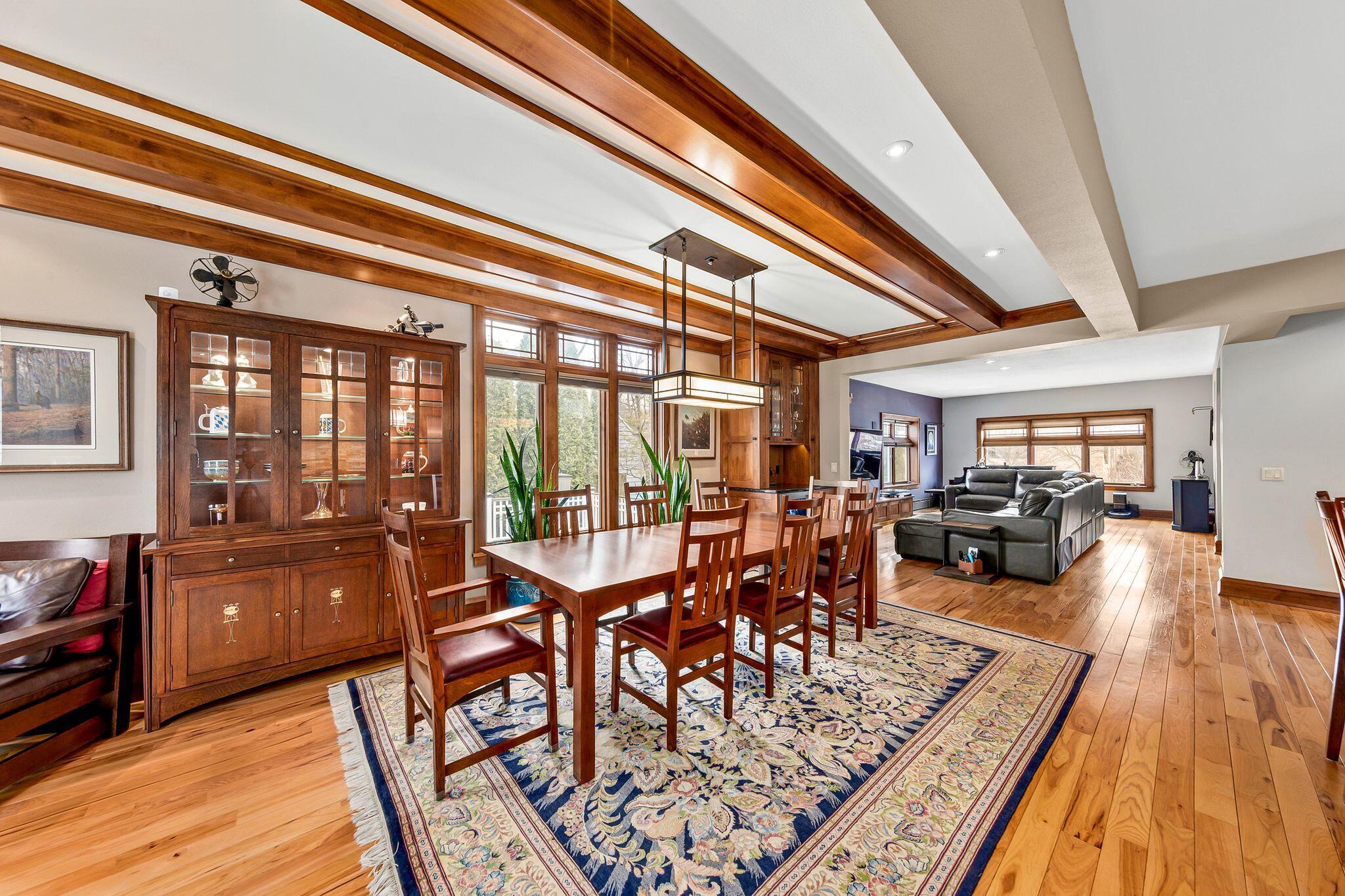 802 East Silver Spring Drive Whitefish Bay, WI 53217 - Photo 99 of 99 LIVING ROOM, DINING ROOM & KITCHEN - FABULOUS OPEN CONCEPT FLOOR PLAN