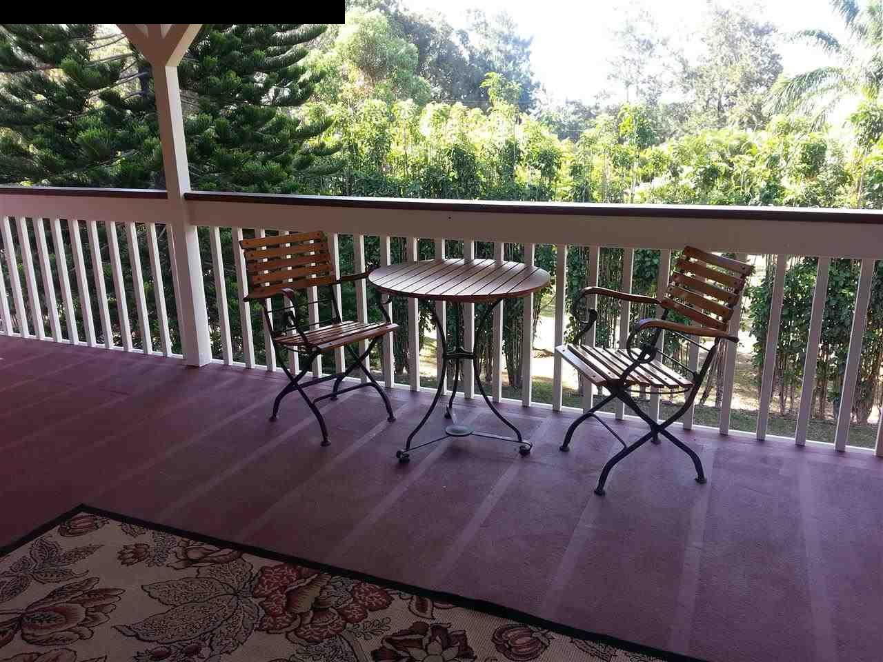1450 Kauhikoa Road Haiku, HI 96708 - Photo 11 of 30 a view of a chairs and table in the balcony