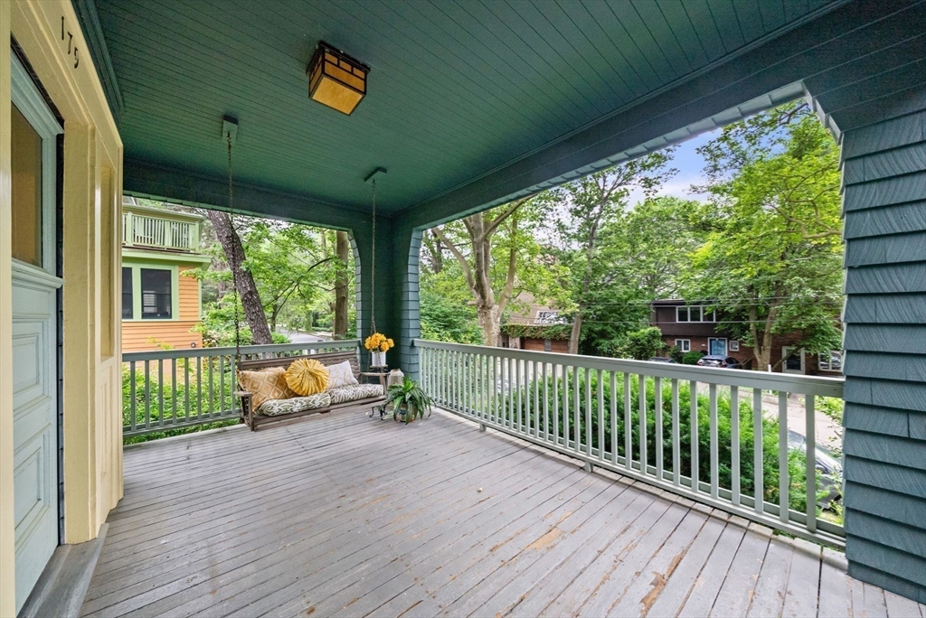 179 Rawson Road, Unit 2 Brookline, MA 02445 - Photo 40 of 42 a balcony with furniture and garden view