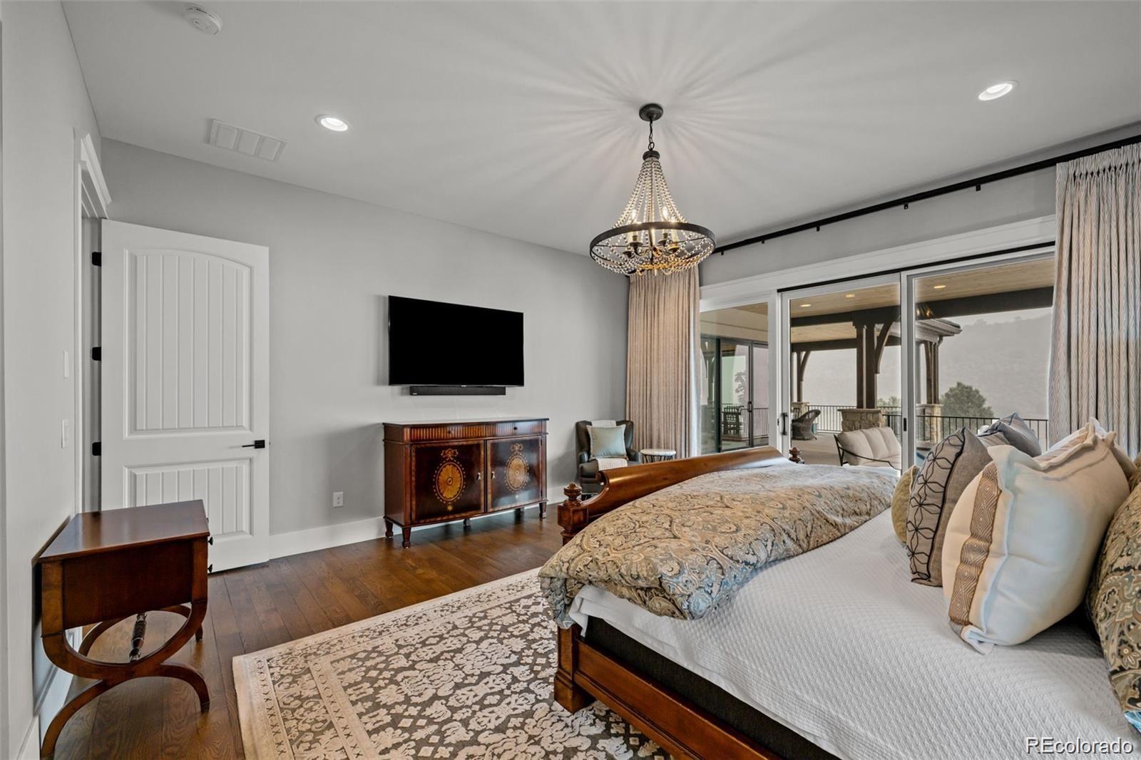 7912 Raphael Lane Littleton, CO 80125 - Photo 21 of 50 a living room with furniture and a flat screen tv