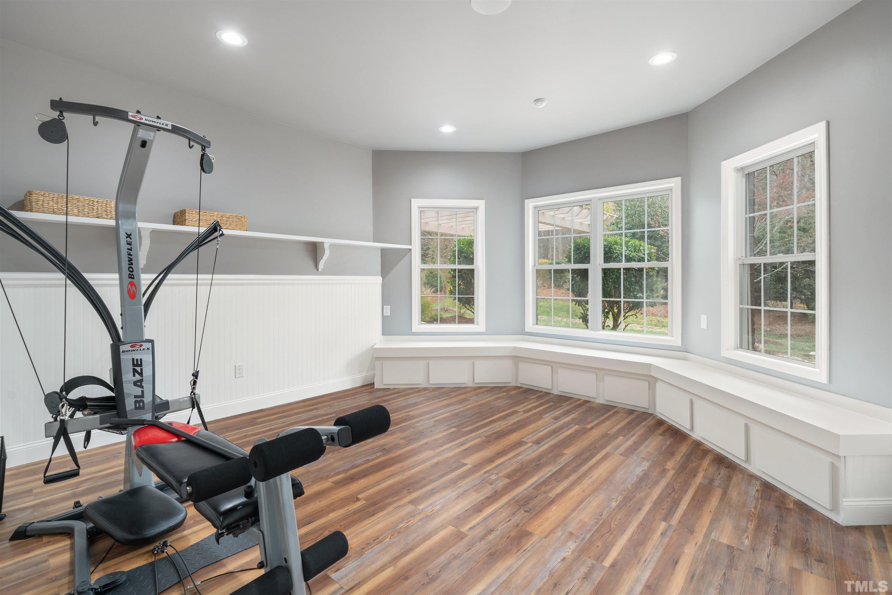 4109 Piney Gap Drive Cary, NC 27519 - Photo 31 of 39 a view of a room with gym equipment
